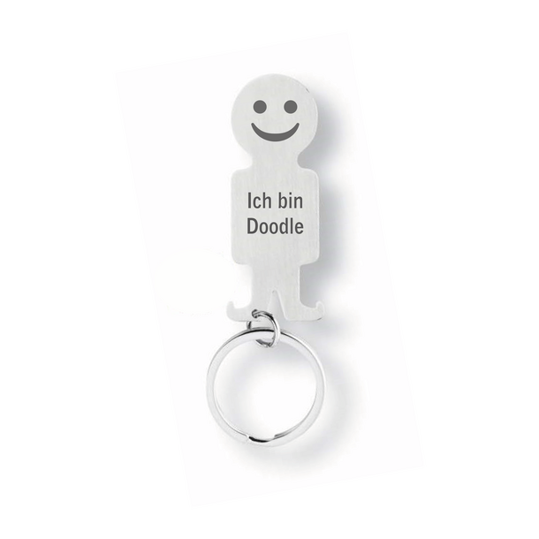 Schlüsselanhänger "Doodle" mit EK-Chip - inkl. Gravur