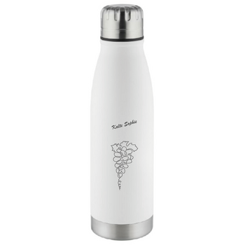 Wasserflasche "Ceramic", 500 ml, schwarz oder weiß - inkl. Lasergravur - Einzelnamen möglich