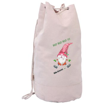 Seesack „Ruprecht“ - nachhaltige Beutel aus recyceltem 10oz (320g/m²) Canvas mit großzügigem Volumen von 31 Liter - Als Geschenkverpackung oder für die Freizeit - inkl. DTF-Druck