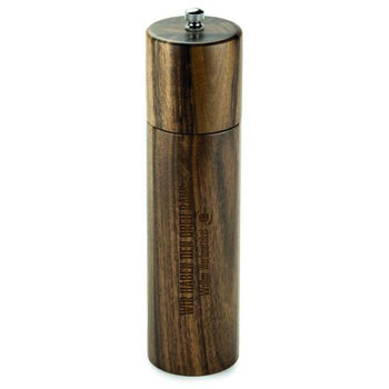 Salz- oder Pfeffermühle aus Akazienholz - 55 x 215 mm - inkl. Gravur auf der Mühle - im Set machbar mit "S" und " P" inklusive
